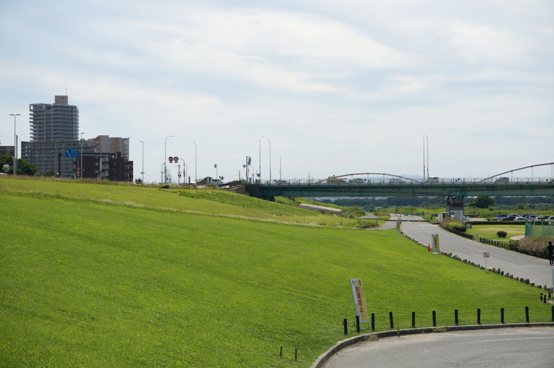 淀川河川公園の堤防斜面に芝生の巨大メッセージが描かれてる 枚方つーしん