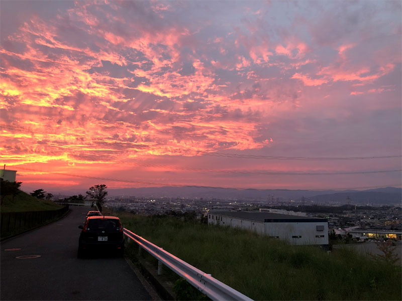 今日は夕焼けがキレイだったみたいですよ 枚方フォト 枚方つーしん